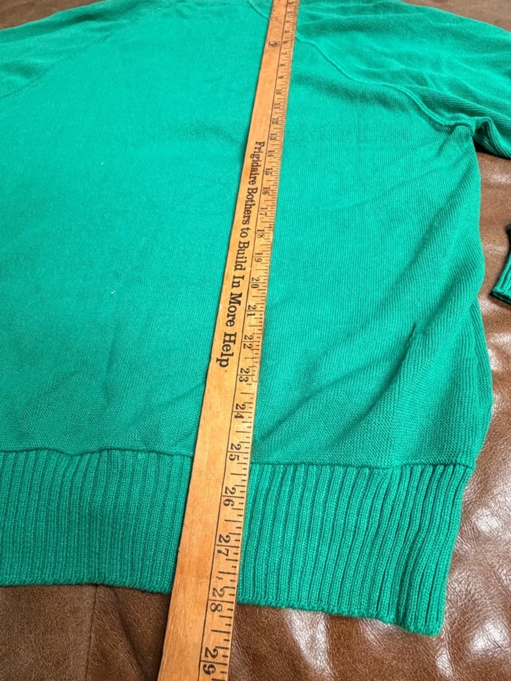 Vintage Chaps Ralph Lauren Sweater Size L 80s Green Cotton Cardigan Made USA NWT